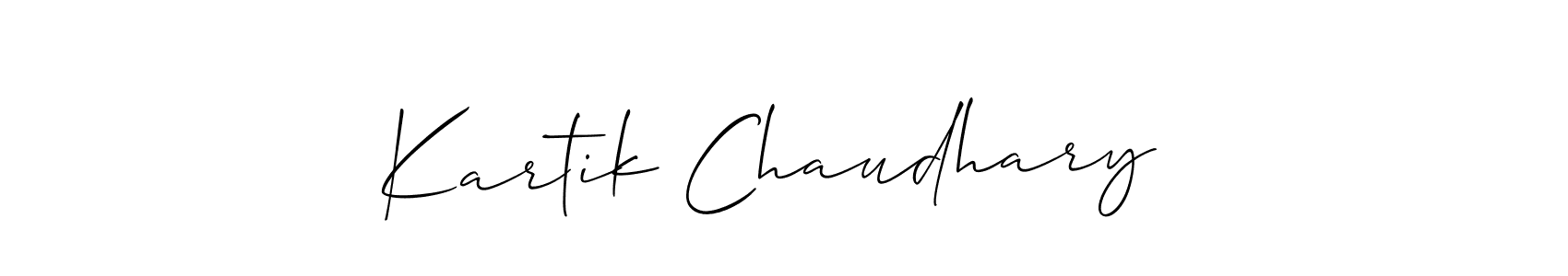 Kartik Chaudhary  stylish signature style. Best Handwritten Sign (Allison_Script) for my name. Handwritten Signature Collection Ideas for my name Kartik Chaudhary . Kartik Chaudhary  signature style 2 images and pictures png