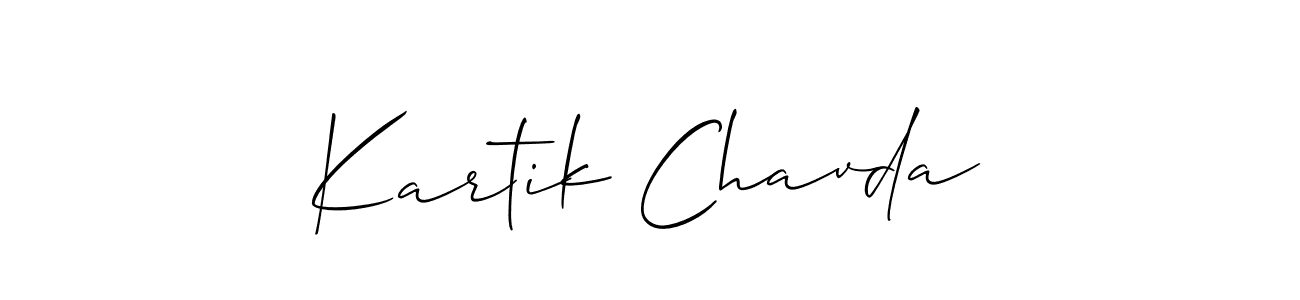 Once you've used our free online signature maker to create your best signature Allison_Script style, it's time to enjoy all of the benefits that Kartik Chavda name signing documents. Kartik Chavda signature style 2 images and pictures png