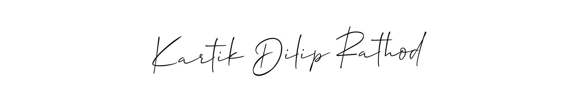 Kartik Dilip Rathod stylish signature style. Best Handwritten Sign (Allison_Script) for my name. Handwritten Signature Collection Ideas for my name Kartik Dilip Rathod. Kartik Dilip Rathod signature style 2 images and pictures png