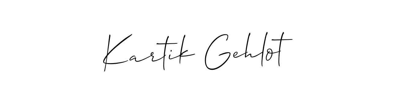 It looks lik you need a new signature style for name Kartik Gehlot. Design unique handwritten (Allison_Script) signature with our free signature maker in just a few clicks. Kartik Gehlot signature style 2 images and pictures png