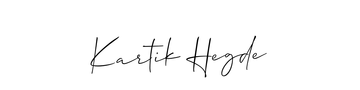 Also You can easily find your signature by using the search form. We will create Kartik Hegde name handwritten signature images for you free of cost using Allison_Script sign style. Kartik Hegde signature style 2 images and pictures png