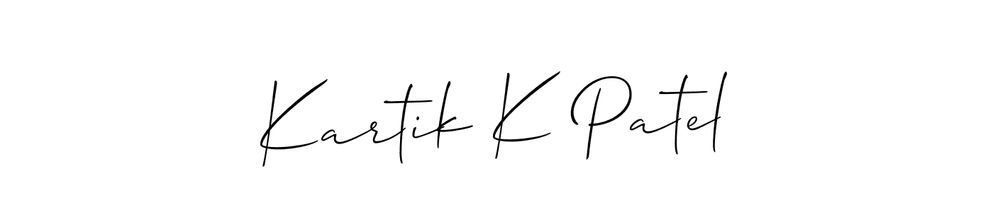 Check out images of Autograph of Kartik K Patel name. Actor Kartik K Patel Signature Style. Allison_Script is a professional sign style online. Kartik K Patel signature style 2 images and pictures png