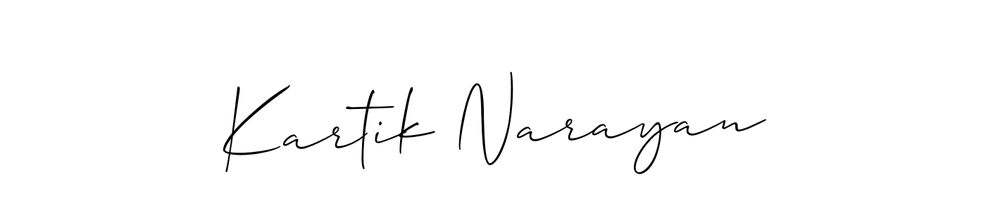 This is the best signature style for the Kartik Narayan name. Also you like these signature font (Allison_Script). Mix name signature. Kartik Narayan signature style 2 images and pictures png