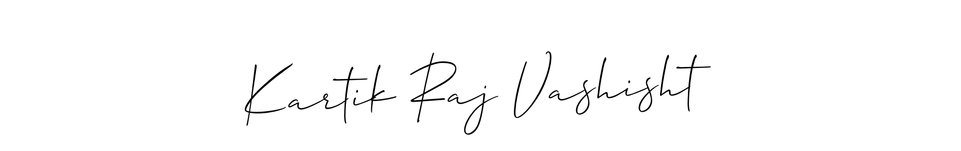 Similarly Allison_Script is the best handwritten signature design. Signature creator online .You can use it as an online autograph creator for name Kartik Raj Vashisht. Kartik Raj Vashisht signature style 2 images and pictures png