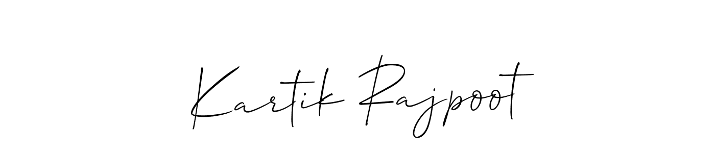 Best and Professional Signature Style for Kartik Rajpoot. Allison_Script Best Signature Style Collection. Kartik Rajpoot signature style 2 images and pictures png