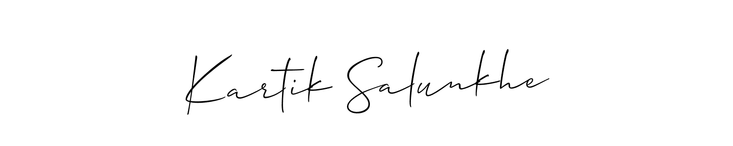 Best and Professional Signature Style for Kartik Salunkhe. Allison_Script Best Signature Style Collection. Kartik Salunkhe signature style 2 images and pictures png