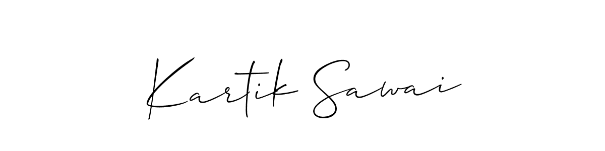 Also You can easily find your signature by using the search form. We will create Kartik Sawai name handwritten signature images for you free of cost using Allison_Script sign style. Kartik Sawai signature style 2 images and pictures png