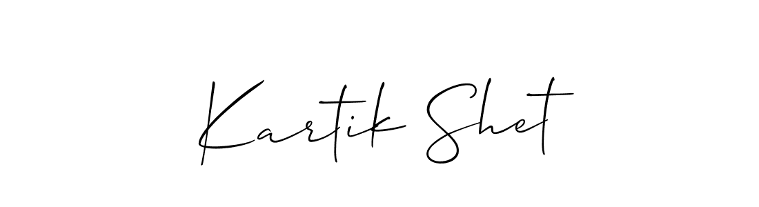 You should practise on your own different ways (Allison_Script) to write your name (Kartik Shet) in signature. don't let someone else do it for you. Kartik Shet signature style 2 images and pictures png
