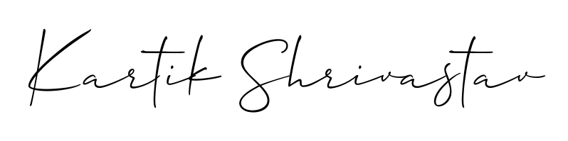 Create your official email sign-off with Kartik Shrivastav name in Allison_Script style. Crisp, clean, and perfectly legible across all screens. Kartik Shrivastav signature style 2 images and pictures png