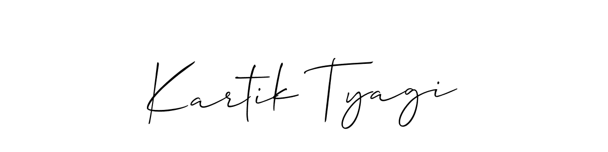 It looks lik you need a new signature style for name Kartik Tyagi. Design unique handwritten (Allison_Script) signature with our free signature maker in just a few clicks. Kartik Tyagi signature style 2 images and pictures png