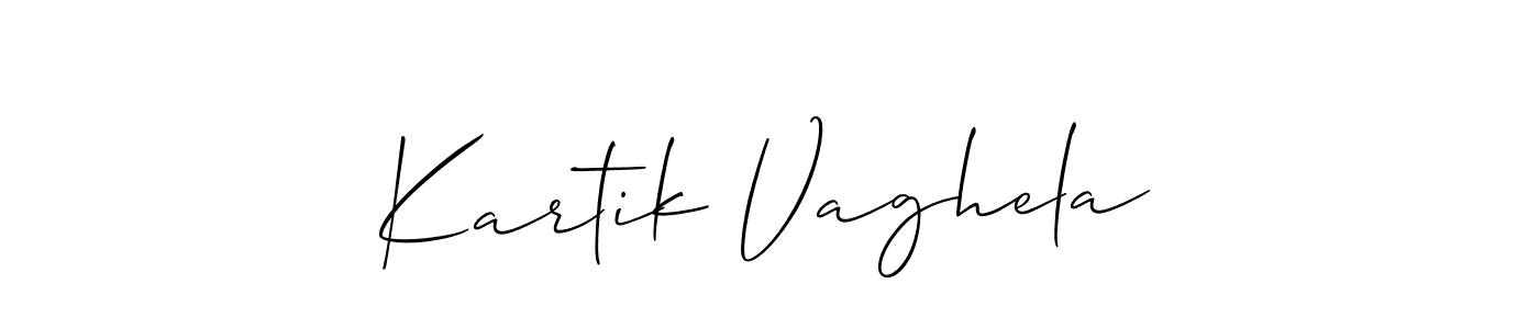 This is the best signature style for the Kartik Vaghela name. Also you like these signature font (Allison_Script). Mix name signature. Kartik Vaghela signature style 2 images and pictures png