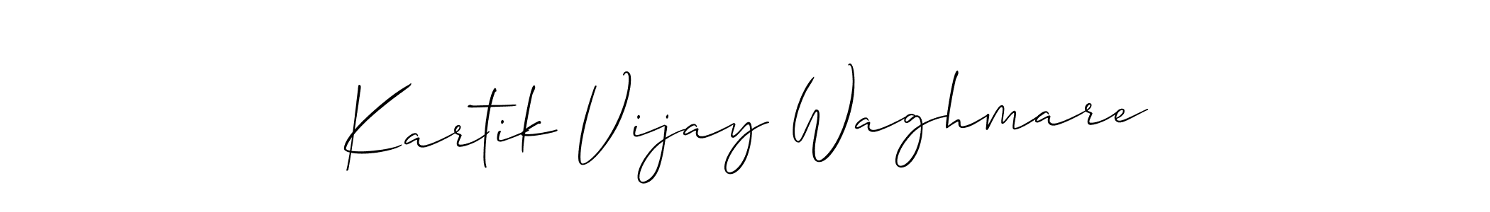 Also You can easily find your signature by using the search form. We will create Kartik Vijay Waghmare name handwritten signature images for you free of cost using Allison_Script sign style. Kartik Vijay Waghmare signature style 2 images and pictures png