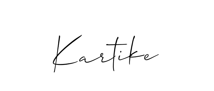 Make a short Kartike signature style. Manage your documents anywhere anytime using Allison_Script. Create and add eSignatures, submit forms, share and send files easily. Kartike signature style 2 images and pictures png