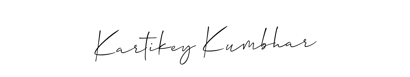 Similarly Allison_Script is the best handwritten signature design. Signature creator online .You can use it as an online autograph creator for name Kartikey Kumbhar. Kartikey Kumbhar signature style 2 images and pictures png