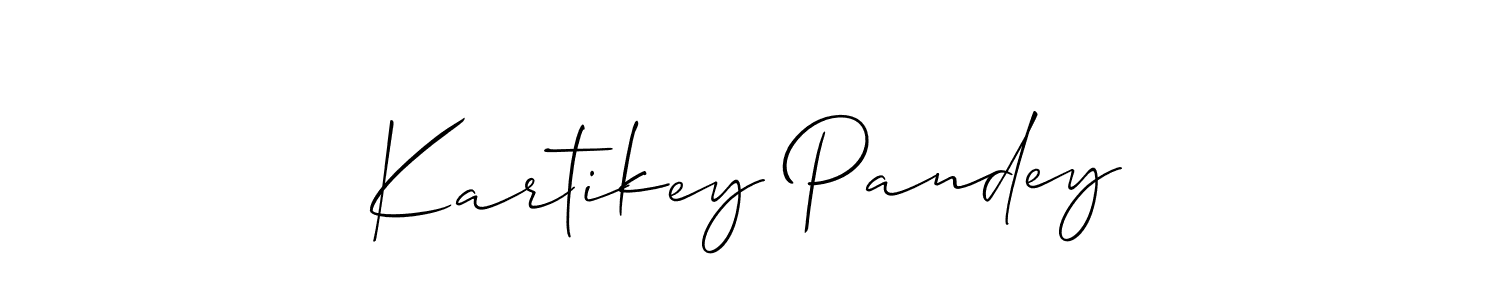 You should practise on your own different ways (Allison_Script) to write your name (Kartikey Pandey) in signature. don't let someone else do it for you. Kartikey Pandey signature style 2 images and pictures png