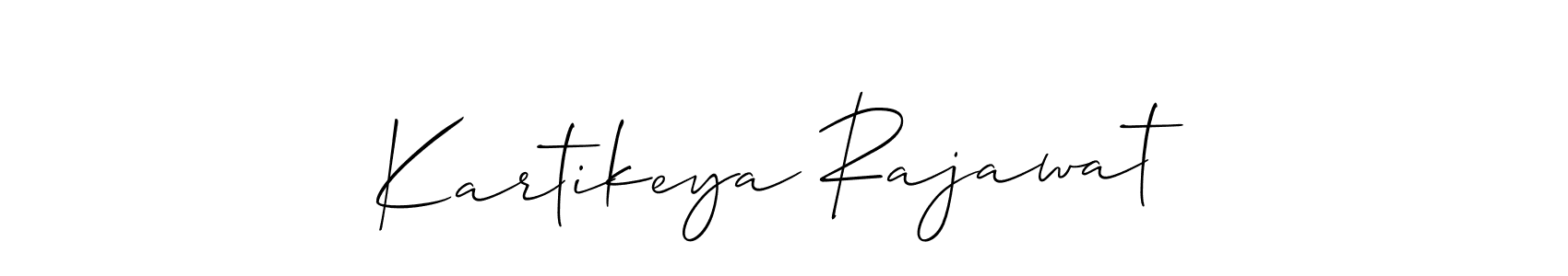 You can use this online signature creator to create a handwritten signature for the name Kartikeya Rajawat. This is the best online autograph maker. Kartikeya Rajawat signature style 2 images and pictures png