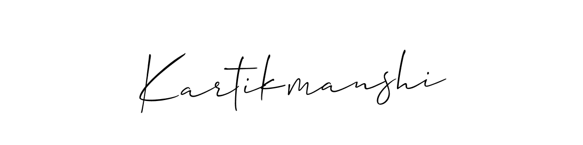 Also You can easily find your signature by using the search form. We will create Kartikmanshi name handwritten signature images for you free of cost using Allison_Script sign style. Kartikmanshi signature style 2 images and pictures png