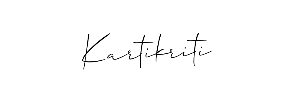 Also we have Kartikriti name is the best signature style. Create professional handwritten signature collection using Allison_Script autograph style. Kartikriti signature style 2 images and pictures png