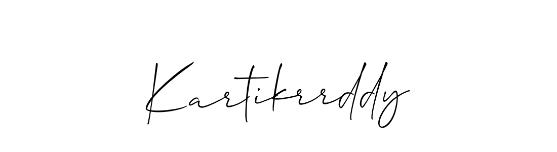 Make a short Kartikrrddy signature style. Manage your documents anywhere anytime using Allison_Script. Create and add eSignatures, submit forms, share and send files easily. Kartikrrddy signature style 2 images and pictures png