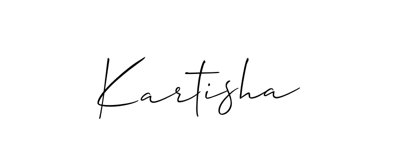 Best and Professional Signature Style for Kartisha. Allison_Script Best Signature Style Collection. Kartisha signature style 2 images and pictures png