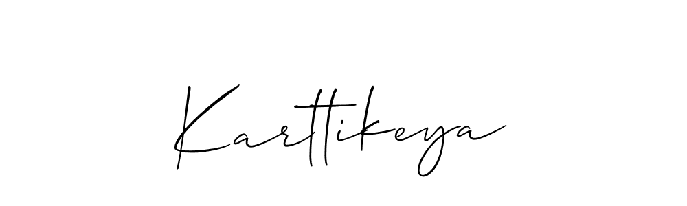 It looks lik you need a new signature style for name Karttikeya. Design unique handwritten (Allison_Script) signature with our free signature maker in just a few clicks. Karttikeya signature style 2 images and pictures png