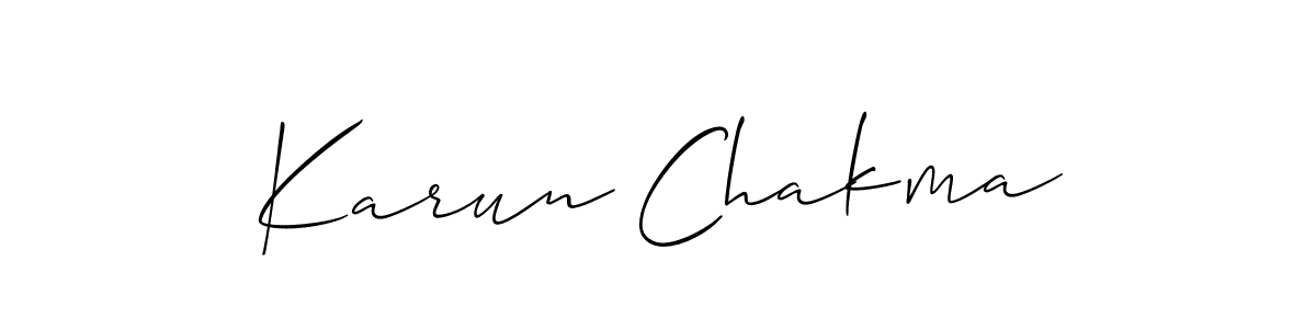 if you are searching for the best signature style for your name Karun Chakma. so please give up your signature search. here we have designed multiple signature styles  using Allison_Script. Karun Chakma signature style 2 images and pictures png