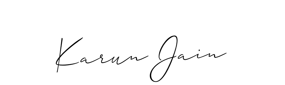 Once you've used our free online signature maker to create your best signature Allison_Script style, it's time to enjoy all of the benefits that Karun Jain name signing documents. Karun Jain signature style 2 images and pictures png