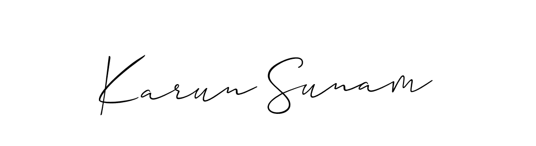 Check out images of Autograph of Karun Sunam name. Actor Karun Sunam Signature Style. Allison_Script is a professional sign style online. Karun Sunam signature style 2 images and pictures png