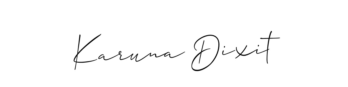 How to Draw Karuna Dixit signature style? Allison_Script is a latest design signature styles for name Karuna Dixit. Karuna Dixit signature style 2 images and pictures png