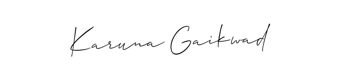 Once you've used our free online signature maker to create your best signature Allison_Script style, it's time to enjoy all of the benefits that Karuna Gaikwad name signing documents. Karuna Gaikwad signature style 2 images and pictures png