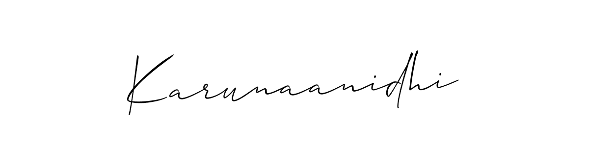 Karunaanidhi stylish signature style. Best Handwritten Sign (Allison_Script) for my name. Handwritten Signature Collection Ideas for my name Karunaanidhi. Karunaanidhi signature style 2 images and pictures png