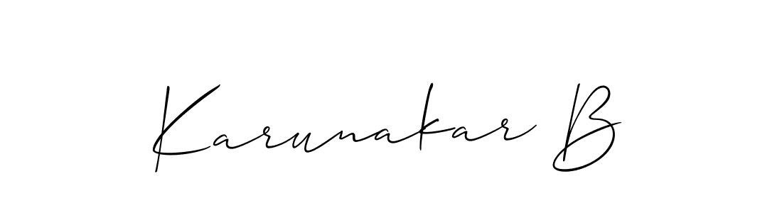 Make a beautiful signature design for name Karunakar B. Use this online signature maker to create a handwritten signature for free. Karunakar B signature style 2 images and pictures png