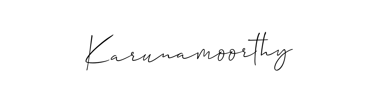 Best and Professional Signature Style for Karunamoorthy. Allison_Script Best Signature Style Collection. Karunamoorthy signature style 2 images and pictures png