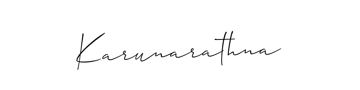 Best and Professional Signature Style for Karunarathna. Allison_Script Best Signature Style Collection. Karunarathna signature style 2 images and pictures png