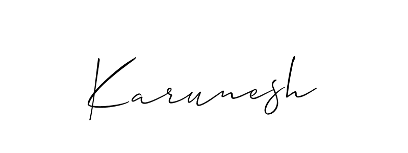 This is the best signature style for the Karunesh name. Also you like these signature font (Allison_Script). Mix name signature. Karunesh signature style 2 images and pictures png