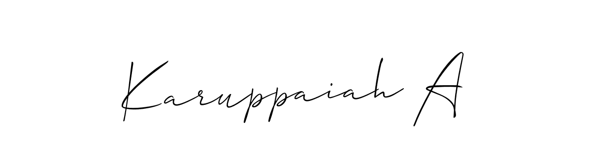 Here are the top 10 professional signature styles for the name Karuppaiah A. These are the best autograph styles you can use for your name. Karuppaiah A signature style 2 images and pictures png