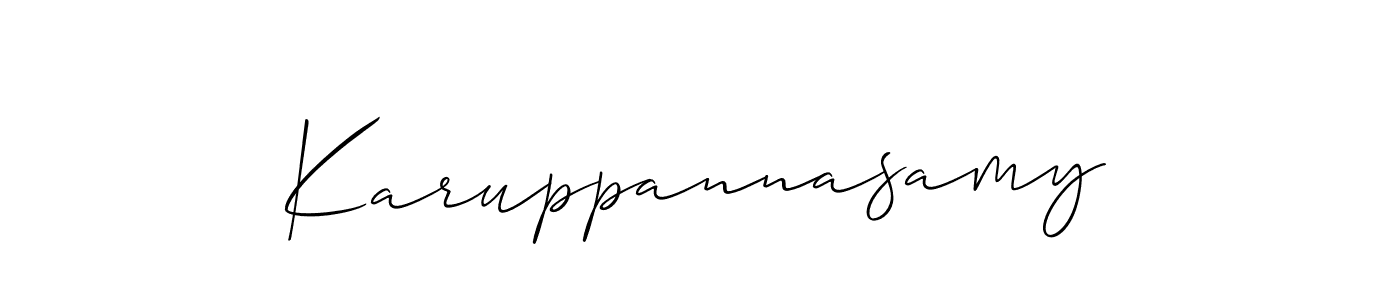 This is the best signature style for the Karuppannasamy name. Also you like these signature font (Allison_Script). Mix name signature. Karuppannasamy signature style 2 images and pictures png