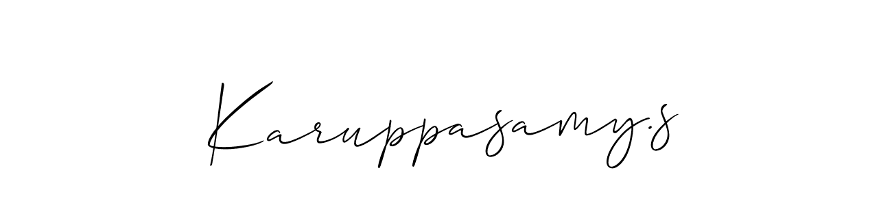You can use this online signature creator to create a handwritten signature for the name Karuppasamy.s. This is the best online autograph maker. Karuppasamy.s signature style 2 images and pictures png