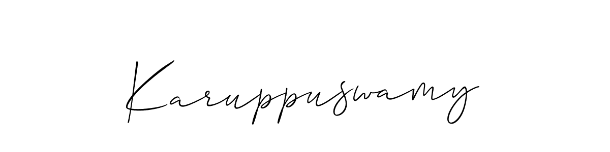 You can use this online signature creator to create a handwritten signature for the name Karuppuswamy. This is the best online autograph maker. Karuppuswamy signature style 2 images and pictures png