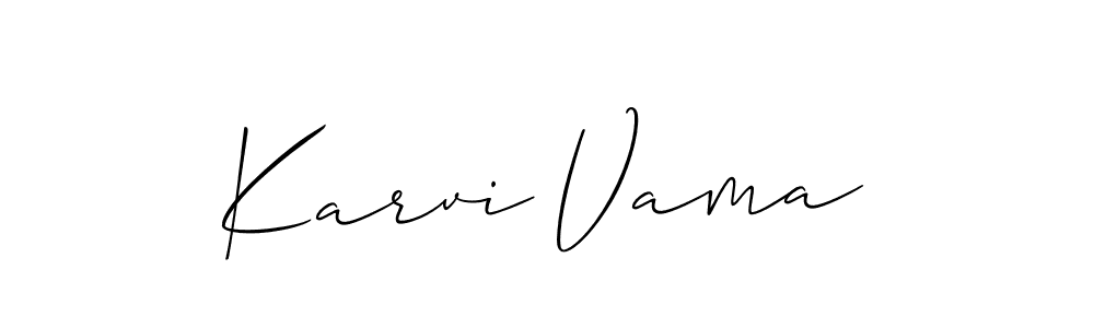 Once you've used our free online signature maker to create your best signature Allison_Script style, it's time to enjoy all of the benefits that Karvi Vama name signing documents. Karvi Vama signature style 2 images and pictures png