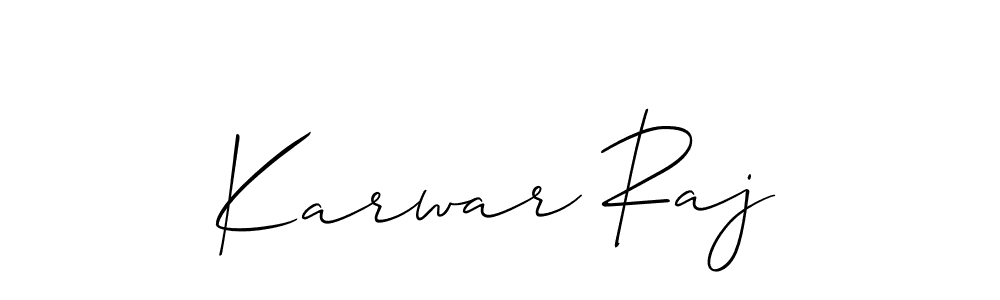 This is the best signature style for the Karwar Raj name. Also you like these signature font (Allison_Script). Mix name signature. Karwar Raj signature style 2 images and pictures png