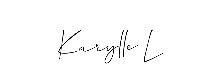 Here are the top 10 professional signature styles for the name Karylle L. These are the best autograph styles you can use for your name. Karylle L signature style 2 images and pictures png