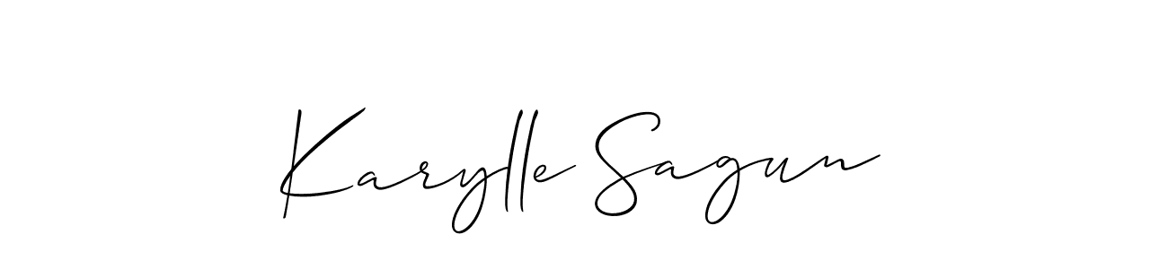 Also we have Karylle Sagun name is the best signature style. Create professional handwritten signature collection using Allison_Script autograph style. Karylle Sagun signature style 2 images and pictures png