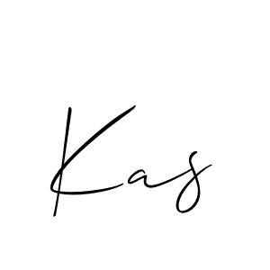 How to Draw Kas signature style? Allison_Script is a latest design signature styles for name Kas. Kas signature style 2 images and pictures png
