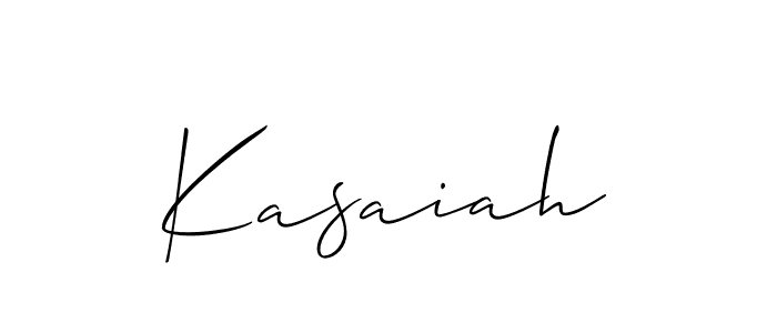 Also You can easily find your signature by using the search form. We will create Kasaiah name handwritten signature images for you free of cost using Allison_Script sign style. Kasaiah signature style 2 images and pictures png