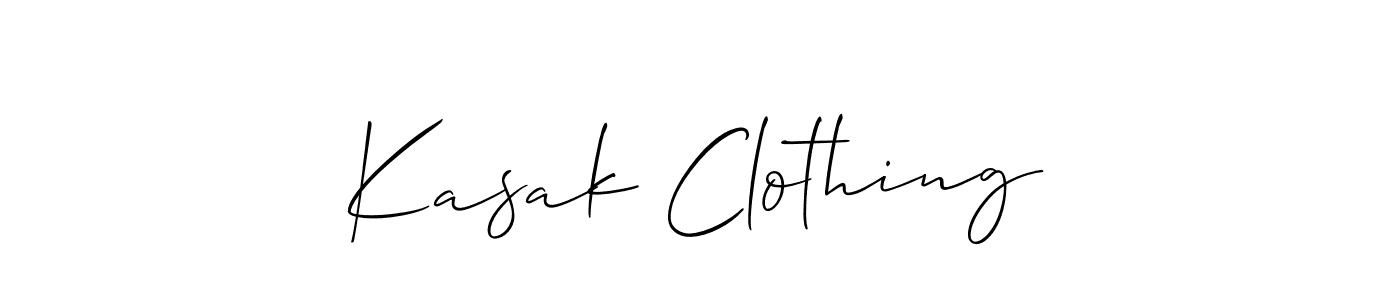 Make a beautiful signature design for name Kasak Clothing. Use this online signature maker to create a handwritten signature for free. Kasak Clothing signature style 2 images and pictures png