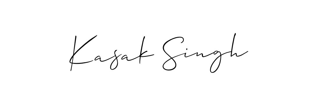 Kasak Singh stylish signature style. Best Handwritten Sign (Allison_Script) for my name. Handwritten Signature Collection Ideas for my name Kasak Singh. Kasak Singh signature style 2 images and pictures png