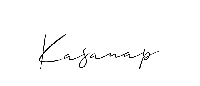 Allison_Script is a professional signature style that is perfect for those who want to add a touch of class to their signature. It is also a great choice for those who want to make their signature more unique. Get Kasanap name to fancy signature for free. Kasanap signature style 2 images and pictures png