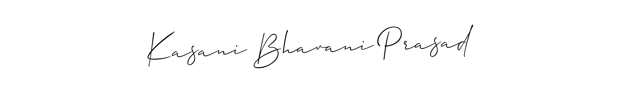Similarly Allison_Script is the best handwritten signature design. Signature creator online .You can use it as an online autograph creator for name Kasani Bhavani Prasad . Kasani Bhavani Prasad  signature style 2 images and pictures png