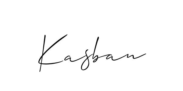 Once you've used our free online signature maker to create your best signature Allison_Script style, it's time to enjoy all of the benefits that Kasban name signing documents. Kasban signature style 2 images and pictures png